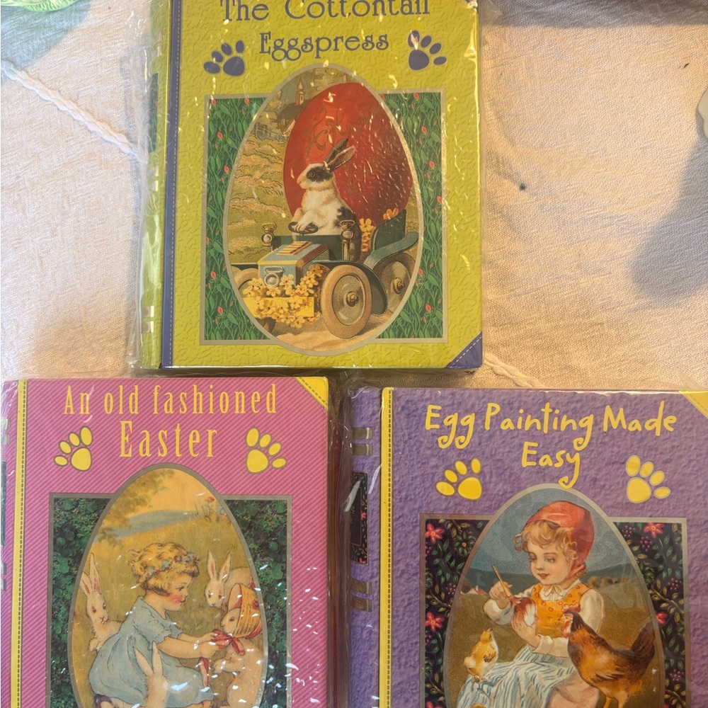 3 Vintage Cottontail Eggspress tin boxes